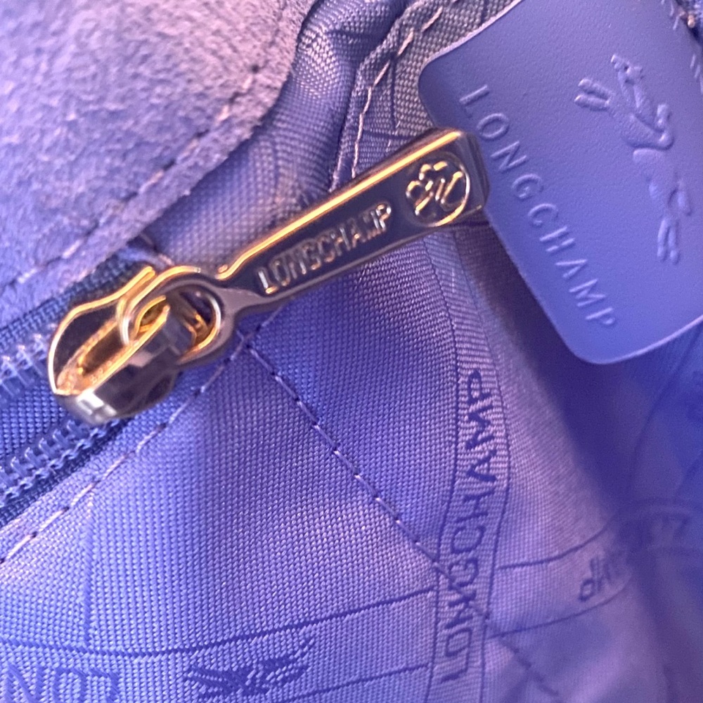Longchamp Penelope Bucket Bag Blue Mist - Picture 7 of 16